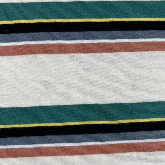 Vintage Guess Originals Shirt Mens Large Green Striped Logo Crewneck Tee 90s - Picture 7 of 14